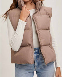 Bluivy - Zipper Front Puffer Vest