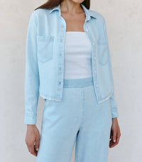 Bella Dahl - Two Pocket Fray Hem Shirt
