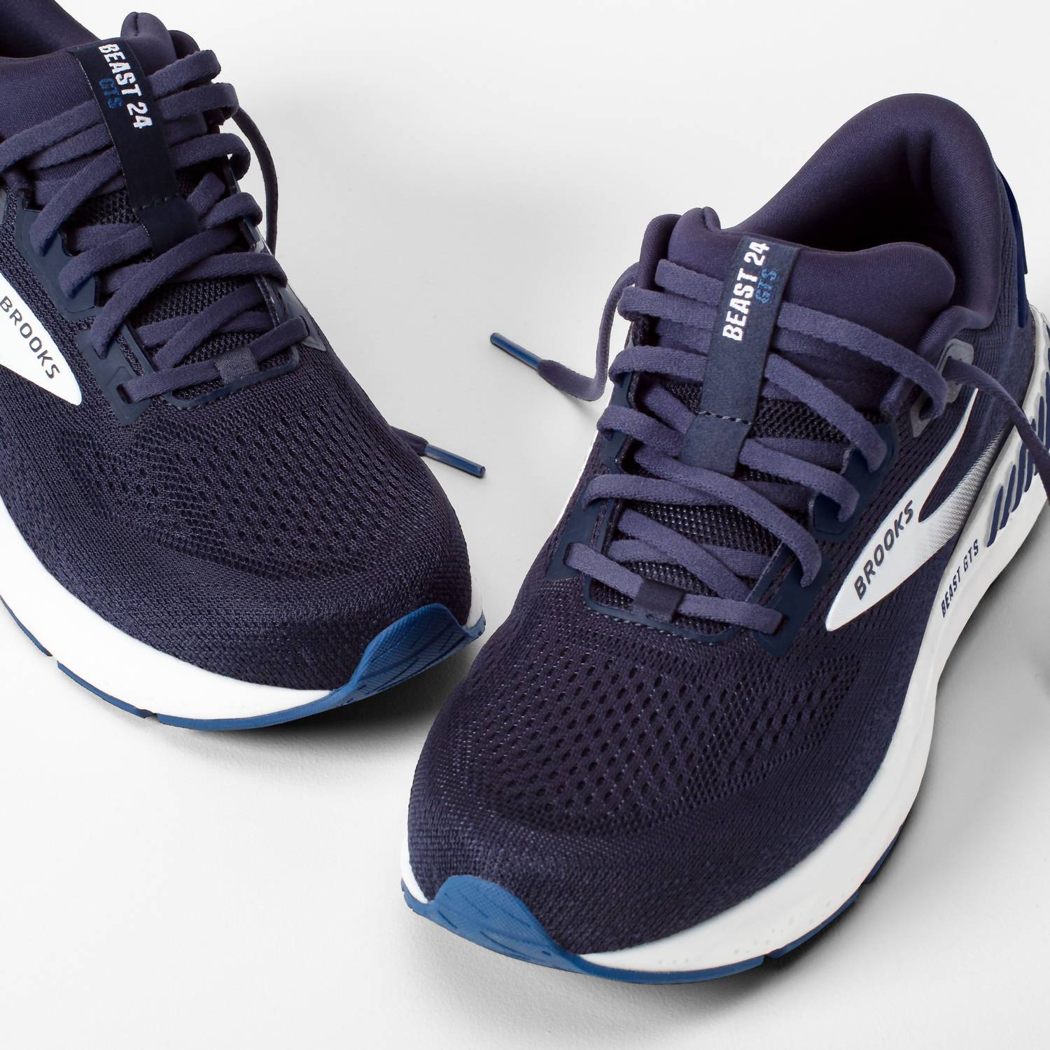 BROOKS Men's Beast Gts 24 Shoes in peacoat true navy white - men's shoe - view 7