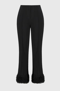 Joseph Ribkoff - Straight Pants With Feather Hem