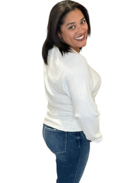 Bobi - Boxy Raglan Waffle Long Sleeve Tee
