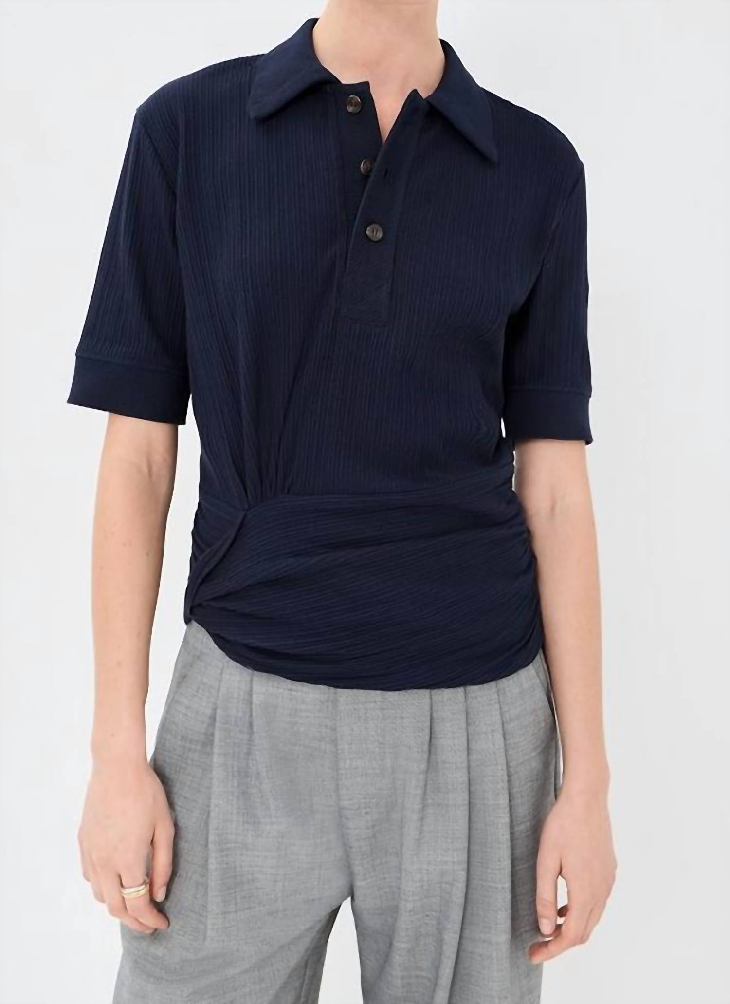Victoria Beckham - Twist Detail Polo Top