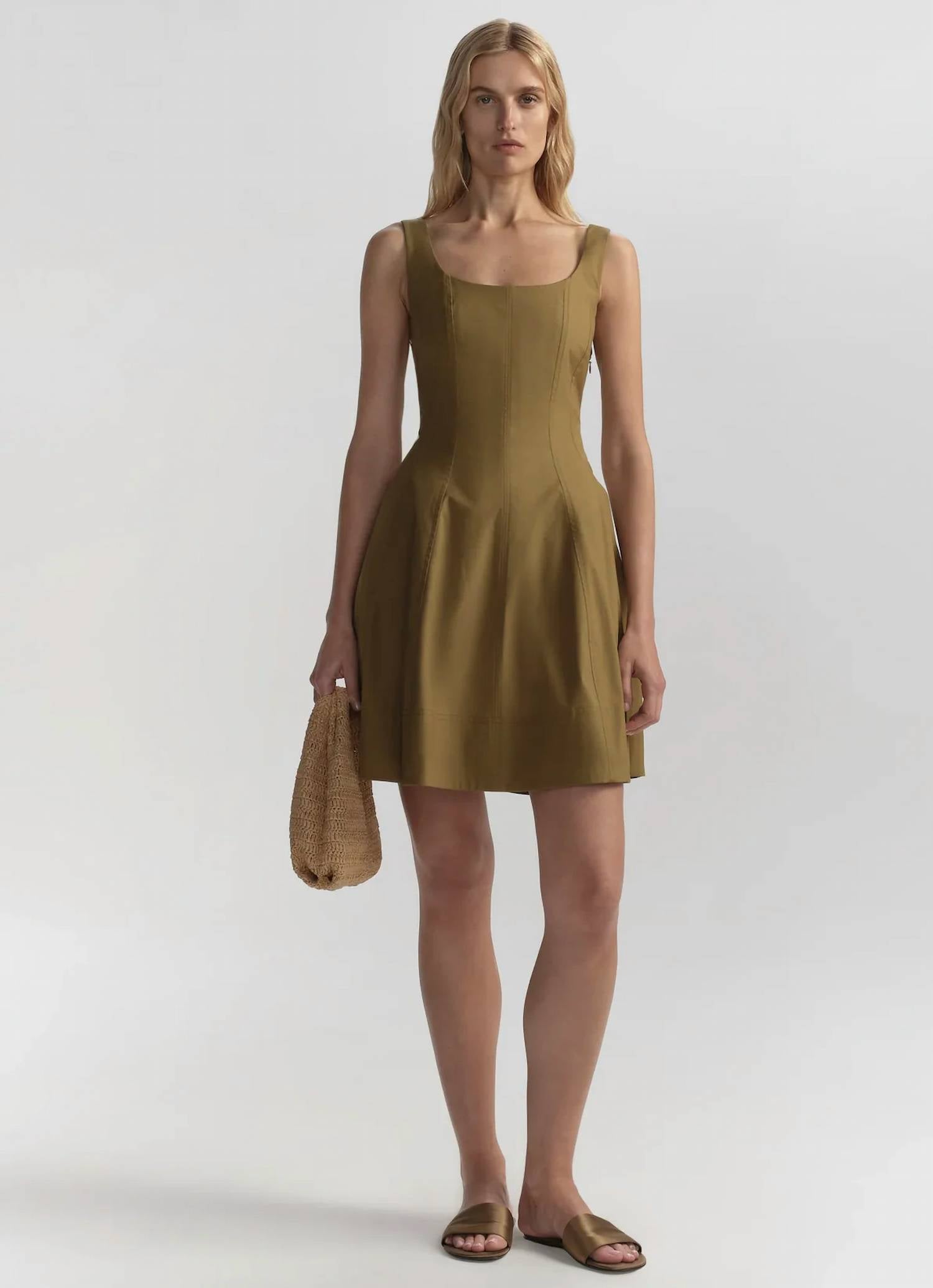 A.L.C. - Vea Stretch Cotton Mini Dress