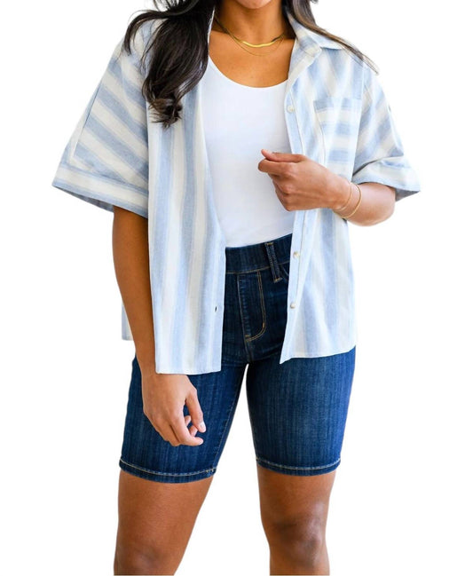 Andree By Unit - Tailored to Relax Striped Button Down Shirt