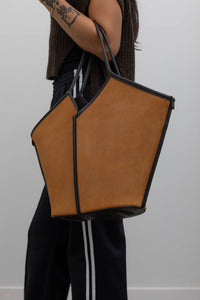Hereu - Women's Calella Suede Trim Tote Bag