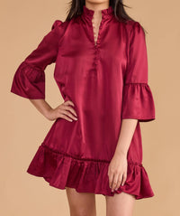 Double A Chelsea Mini Dress in beet red - women's dress - view 9