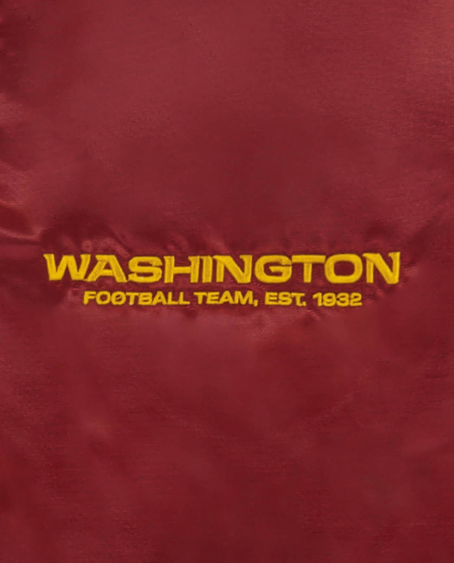 Starter - Men's Washington Commanders Varsity Satin Full-snap Starter Jacket