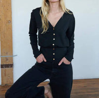 Nation LTD Women's Colette Cardigan in black - women's cardigan - view 4