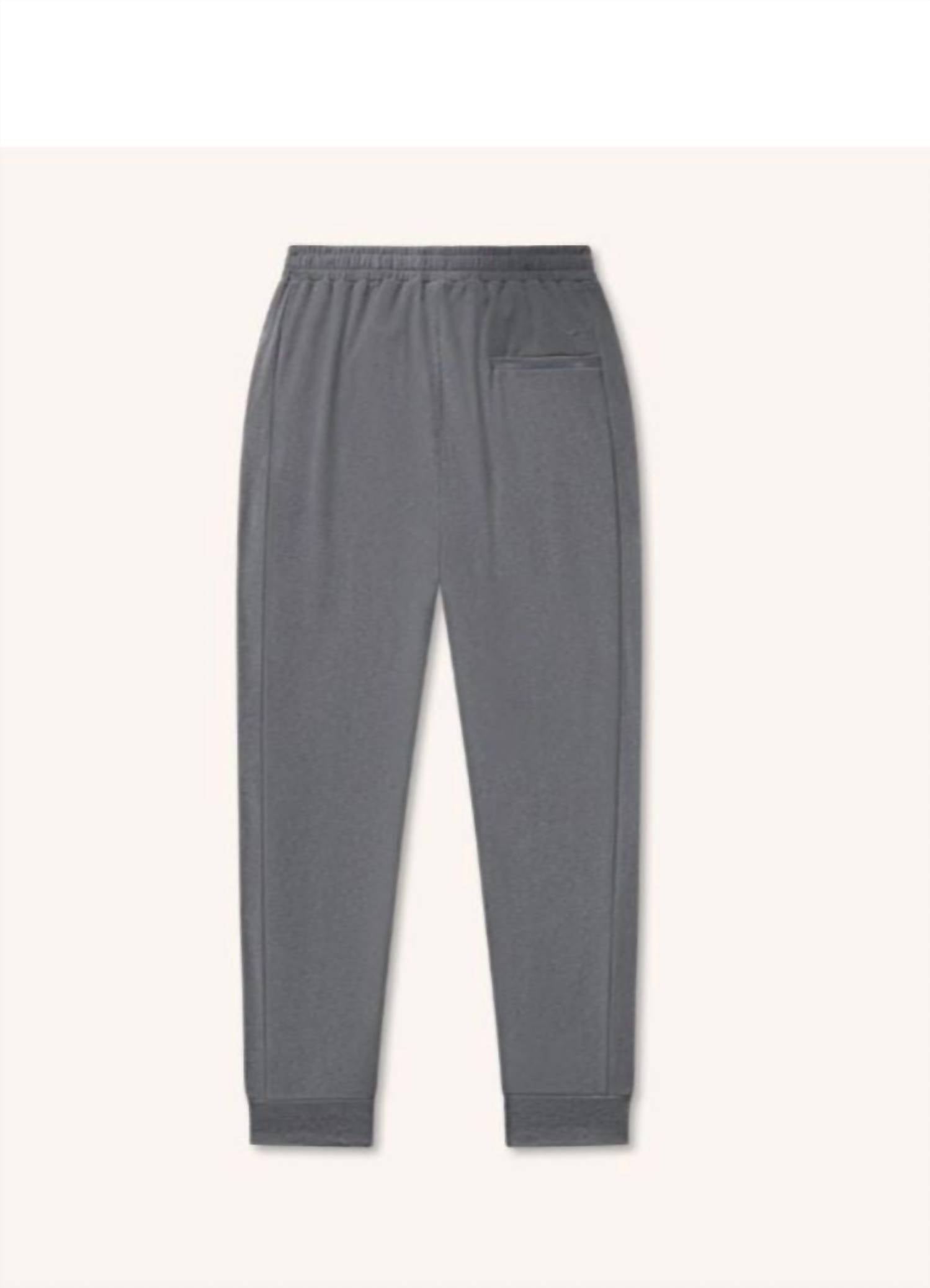 Southern Marsh Men's Covington Casual Pants in midnight grey - men's pants - detail view