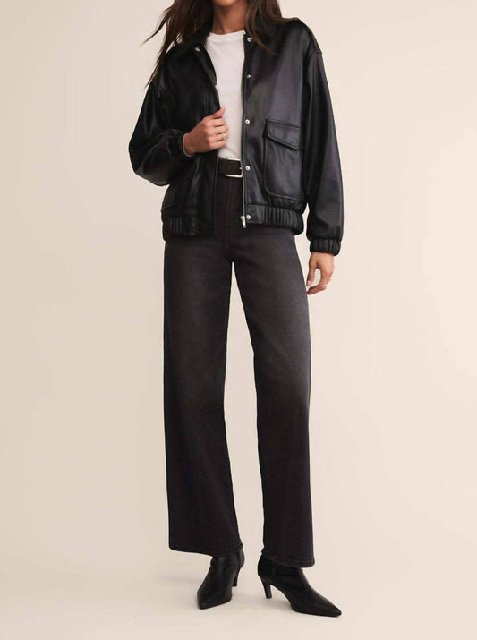 Z Supply - Idols Faux Leather Bomber Jacket