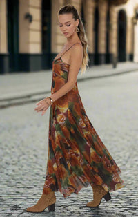 Sage The Label - Heart Beats Floral Godet Maxi Dress