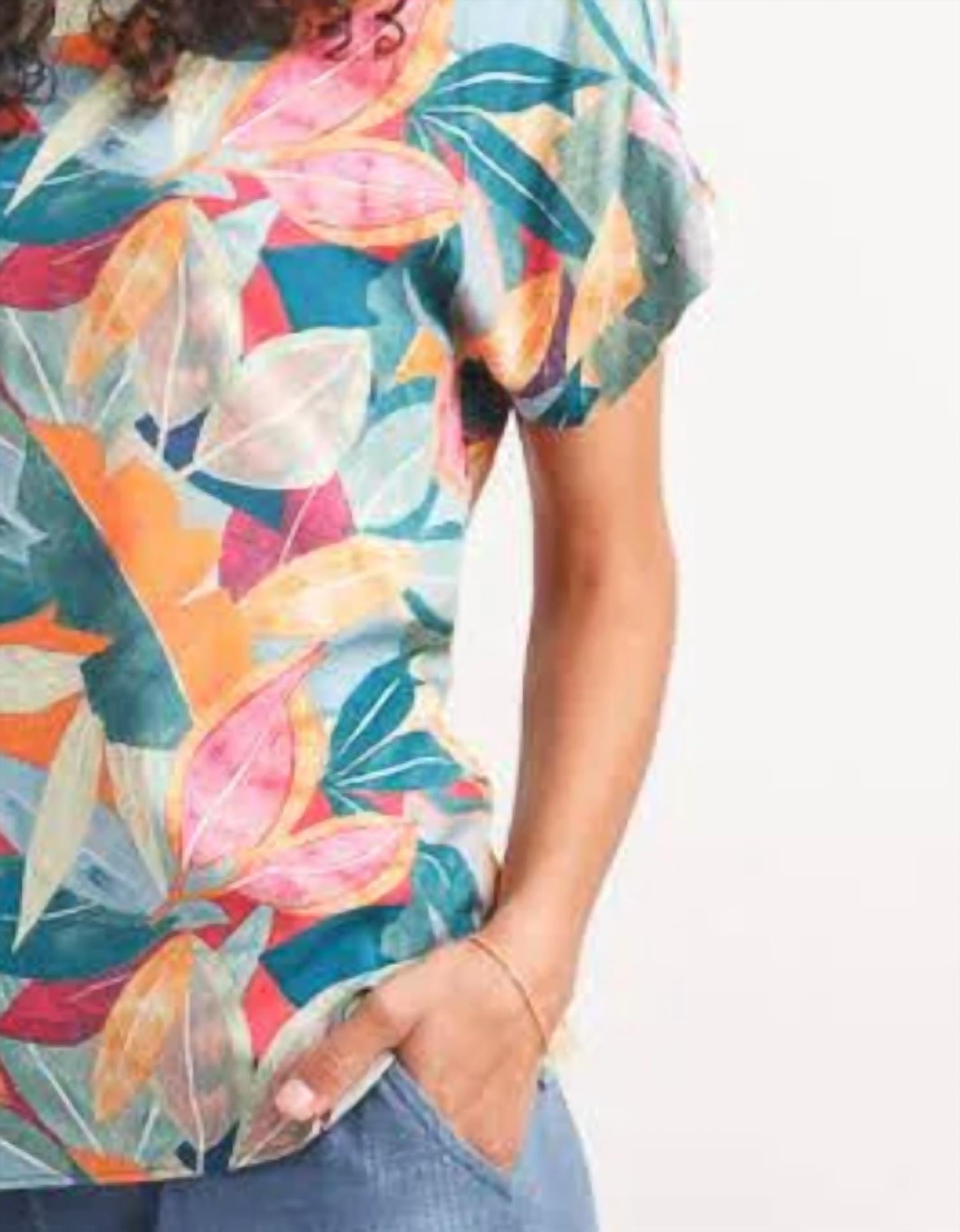 Papillon - Abstract Short Sleeve Top