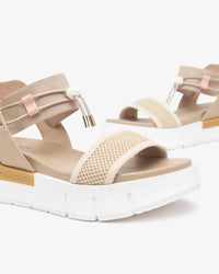 NeroGiardini Women's Tamigi Utility Sandal in latte - women's sandal - alternate view