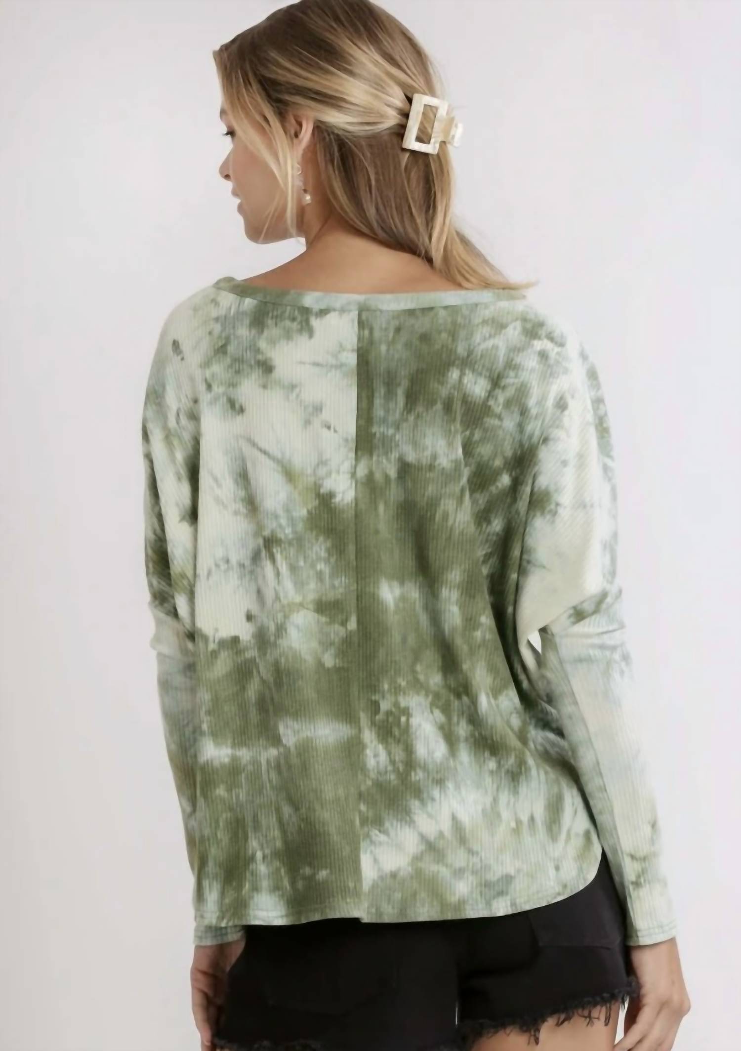Umgee - Tie Dye Ribbed Top