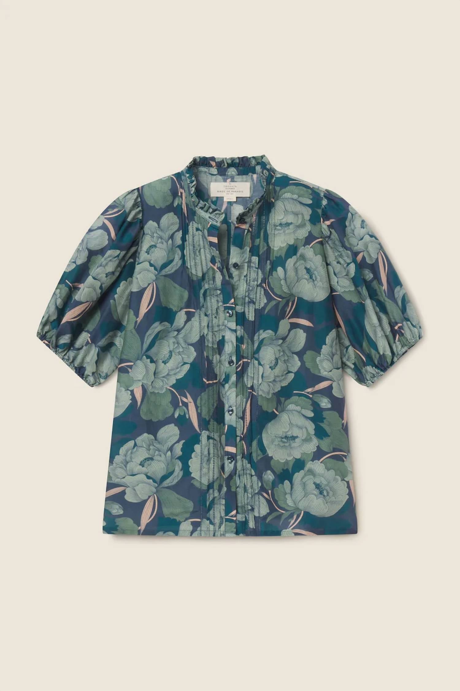 TROVATA Mira Blouse in hushed shadow 1 - women's blouse