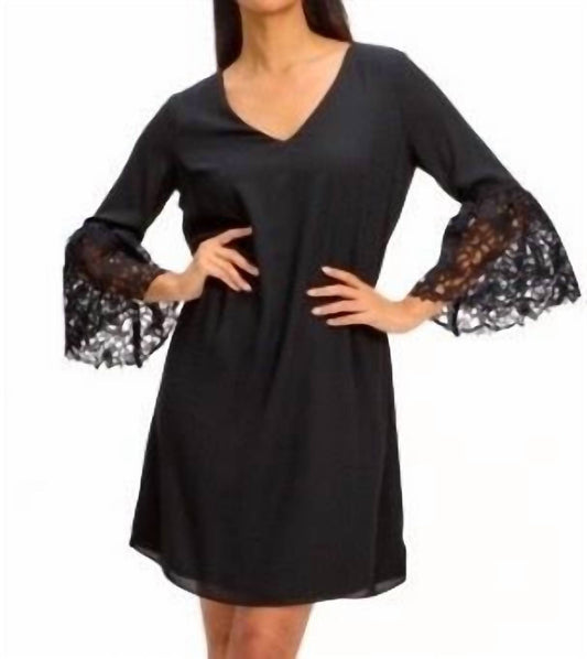 Joseph Ribkoff - lace sleeve mini dress