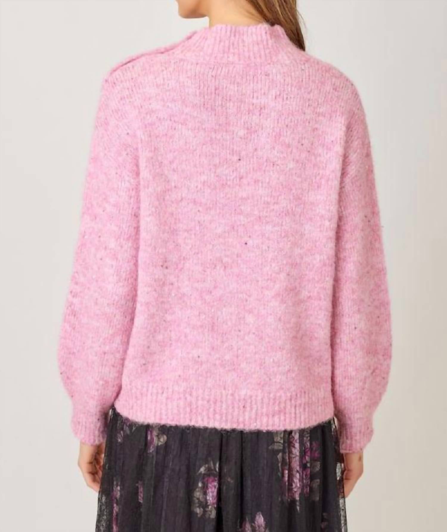 Mystree - Shimmer & Shine Mock Neck Sweater