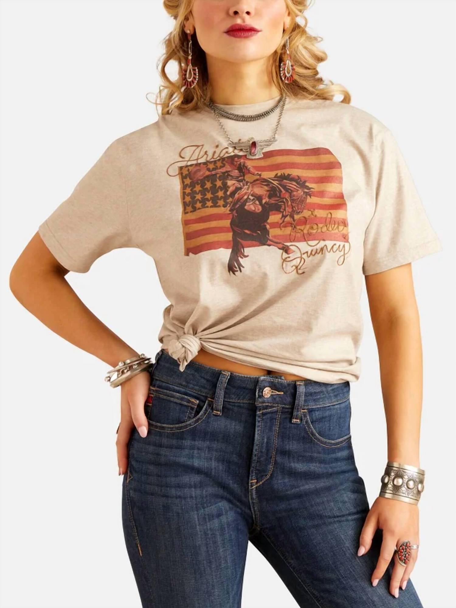 Ariat - Flag Rodeo Quincy Tee