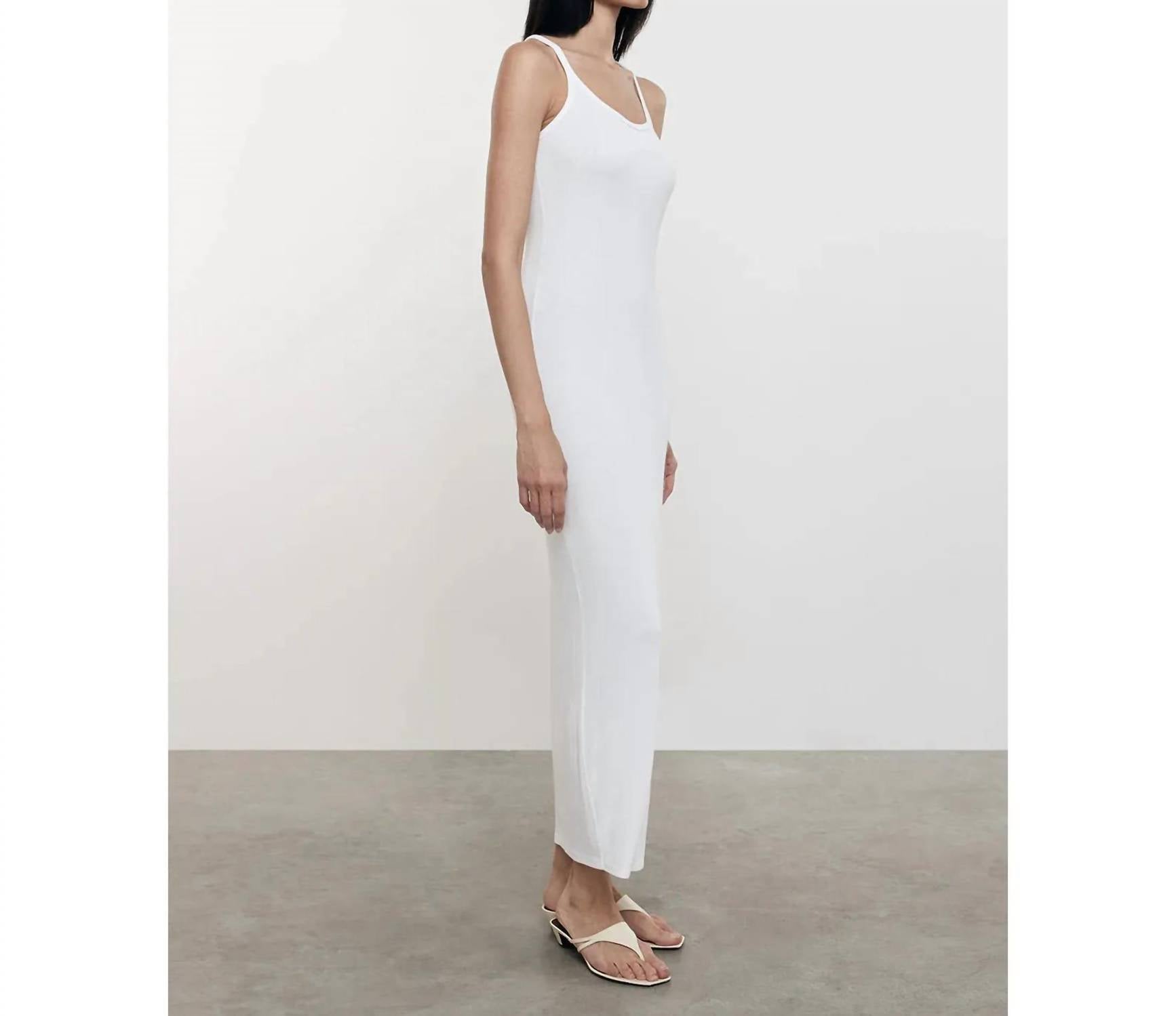 Enza Costa - Silk Rib U Neck Maxi Dress