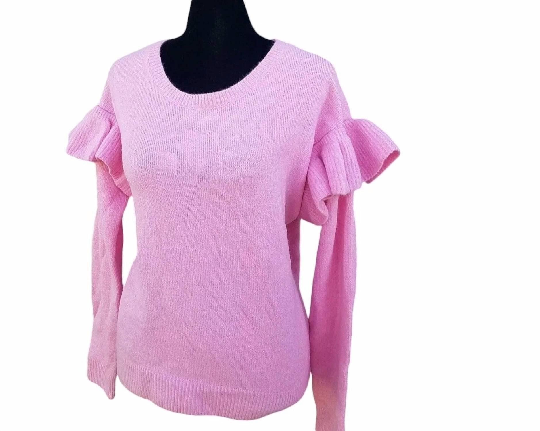 Galleria Enterprises, Inc. - Women's Puff-sleeves Acrylic Blend Sweater