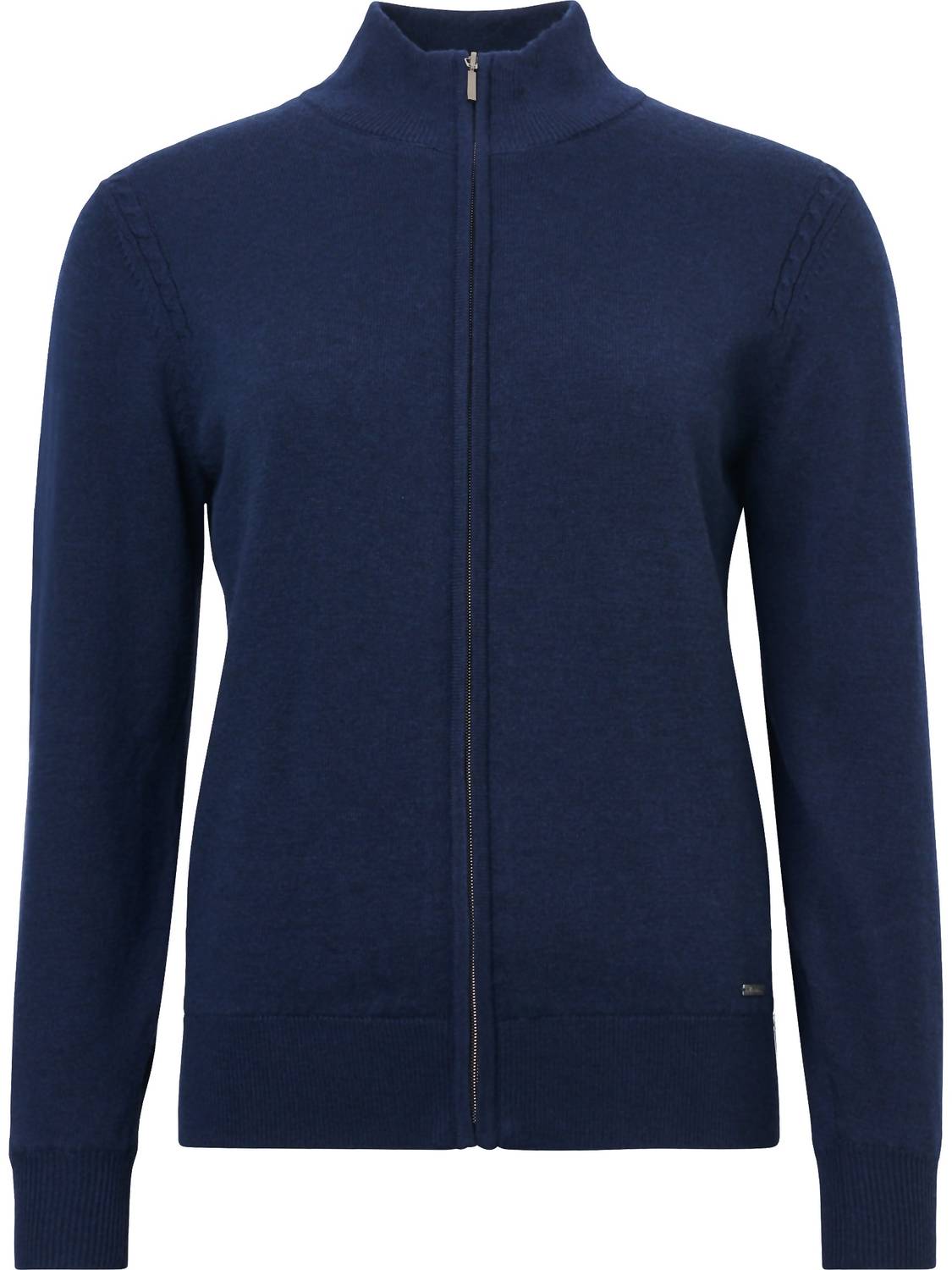 Abacus Sportswear US Lds Liffin Knitted Windstopper Cardigan in navy - women's cardigan - view 5