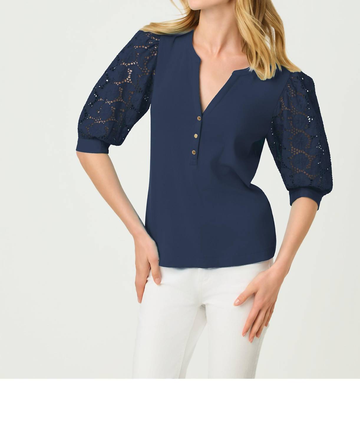 Lilly Pulitzer - Ronson Eyelet Knit Top