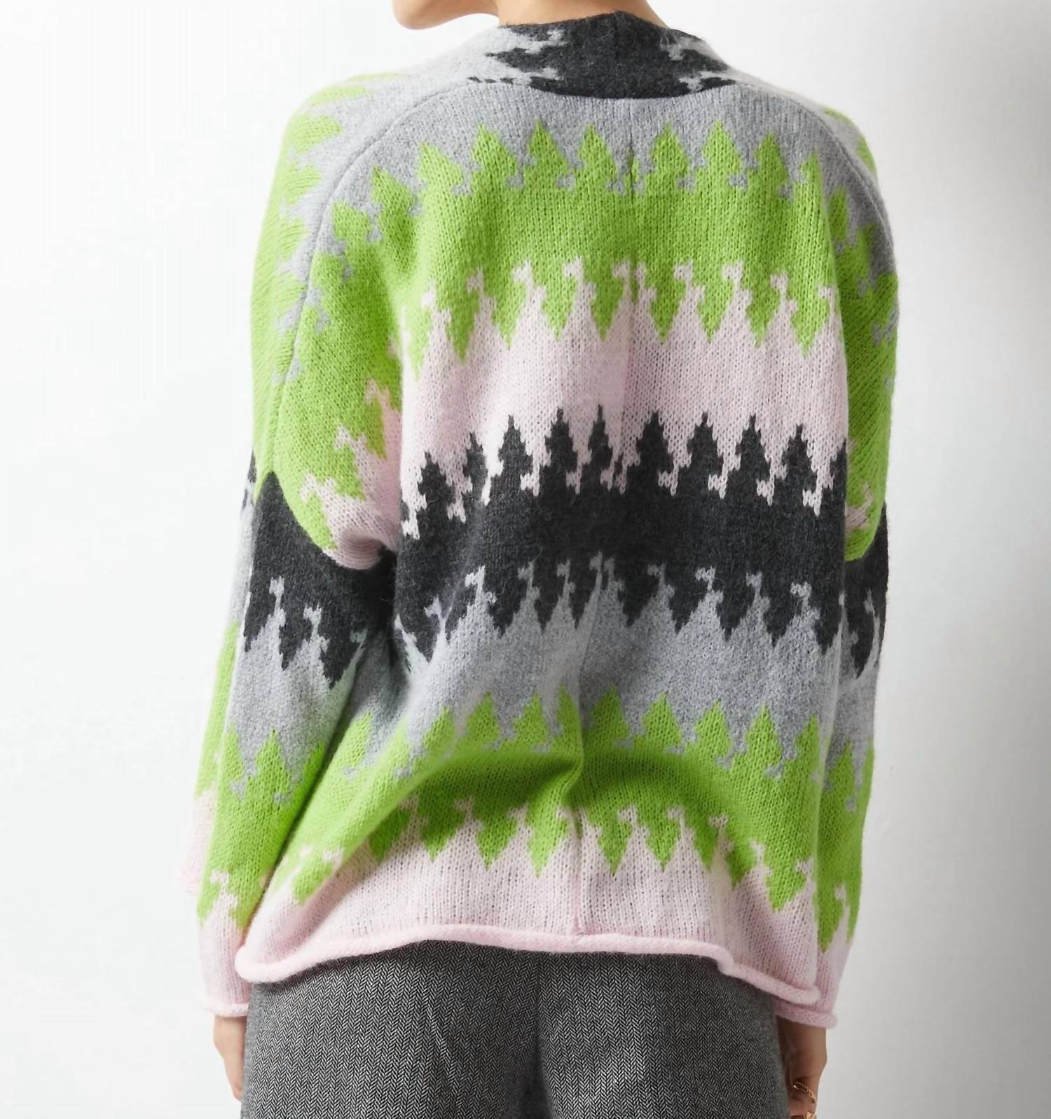 Zaket & Plover - Colorburst Open Front Cardigan