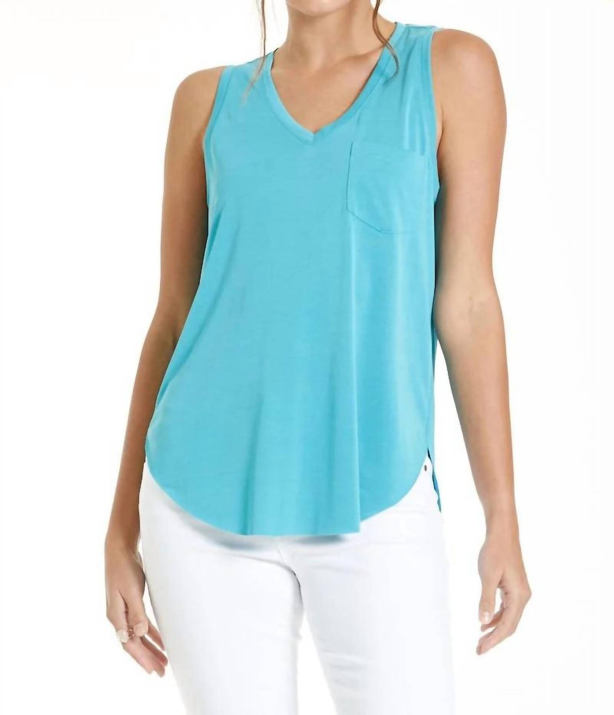 Another Love - Esther Breast Pocket Tank Top