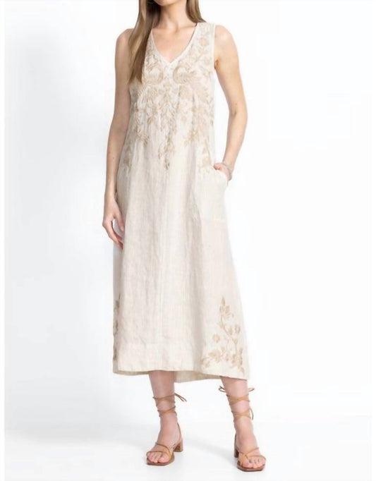 Johnny Was - LINEN TANK DRESS (SLIP) KAMALA
