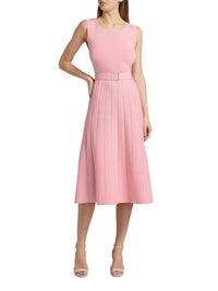 Elie Tahari - Summer Belted Fit & Flare Dress