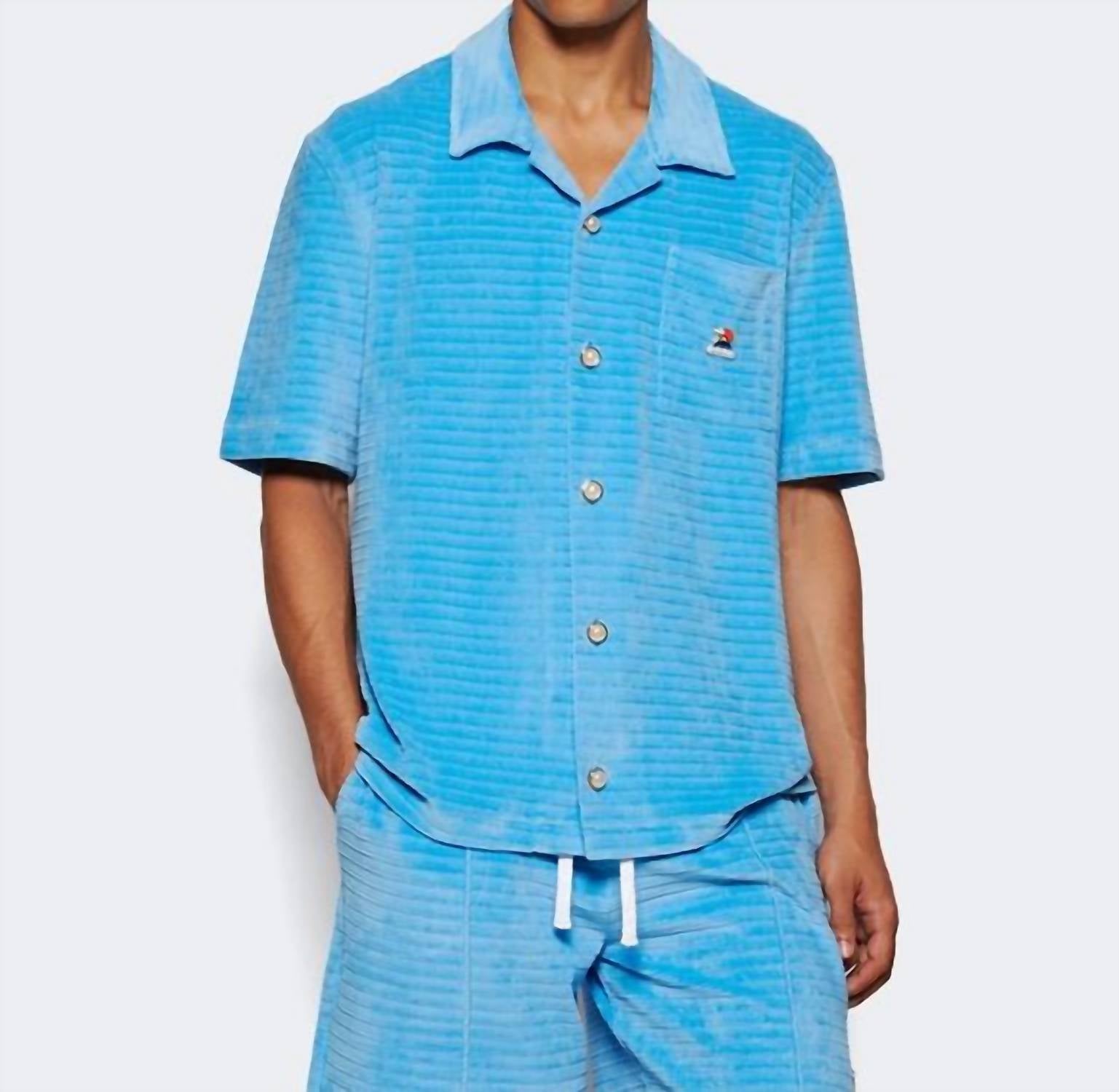 Casablanca - Velour Short Sleeve Shirt