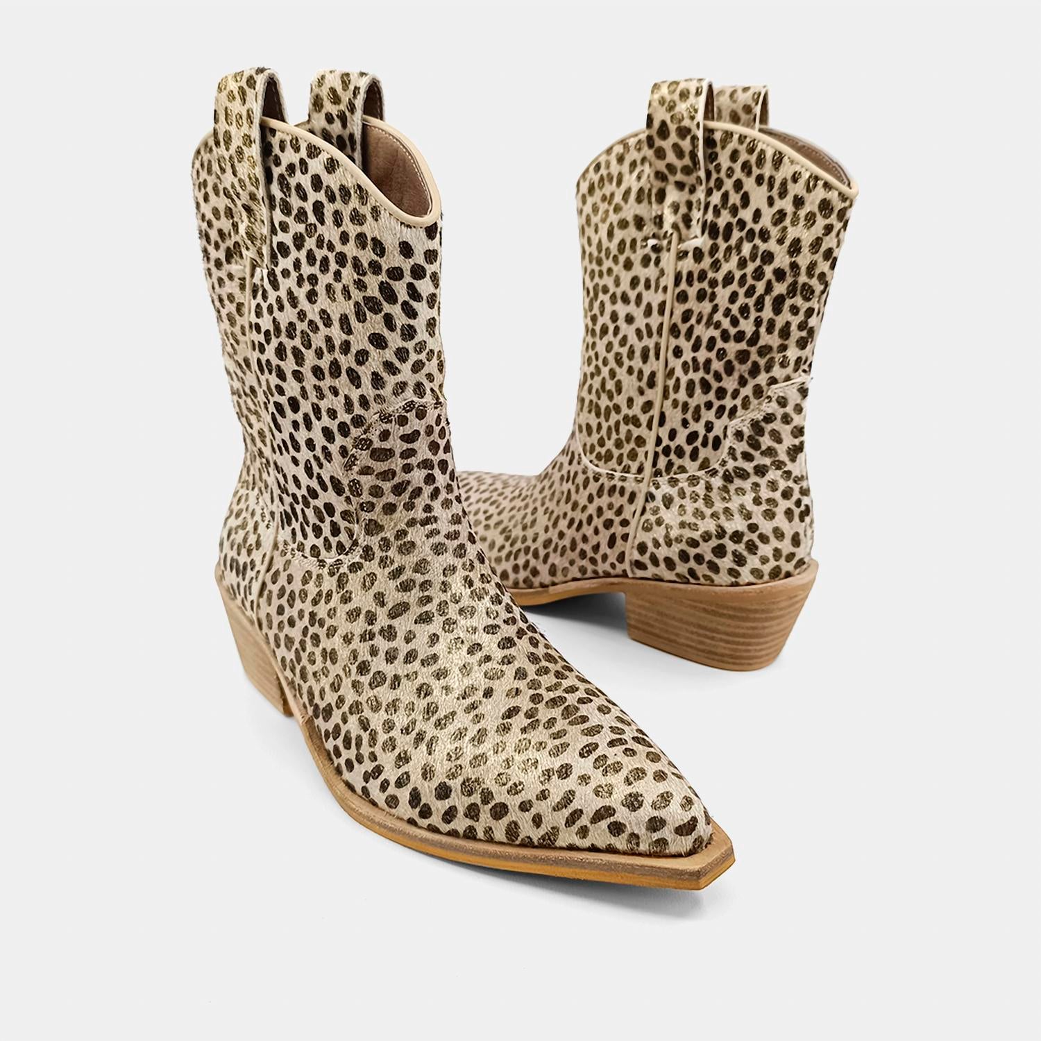 Shu Shop - Women's Toni Gold Cheetah Bootie