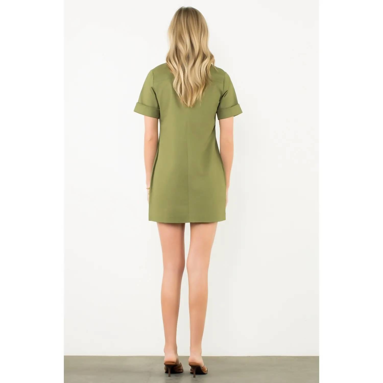 Thml - Short Sleeve Collared Dress