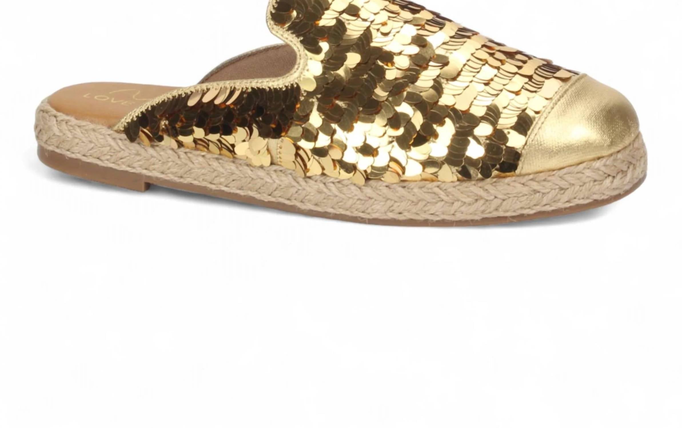 Love Rio - Women's Glitz Sequin Espadrille Mules