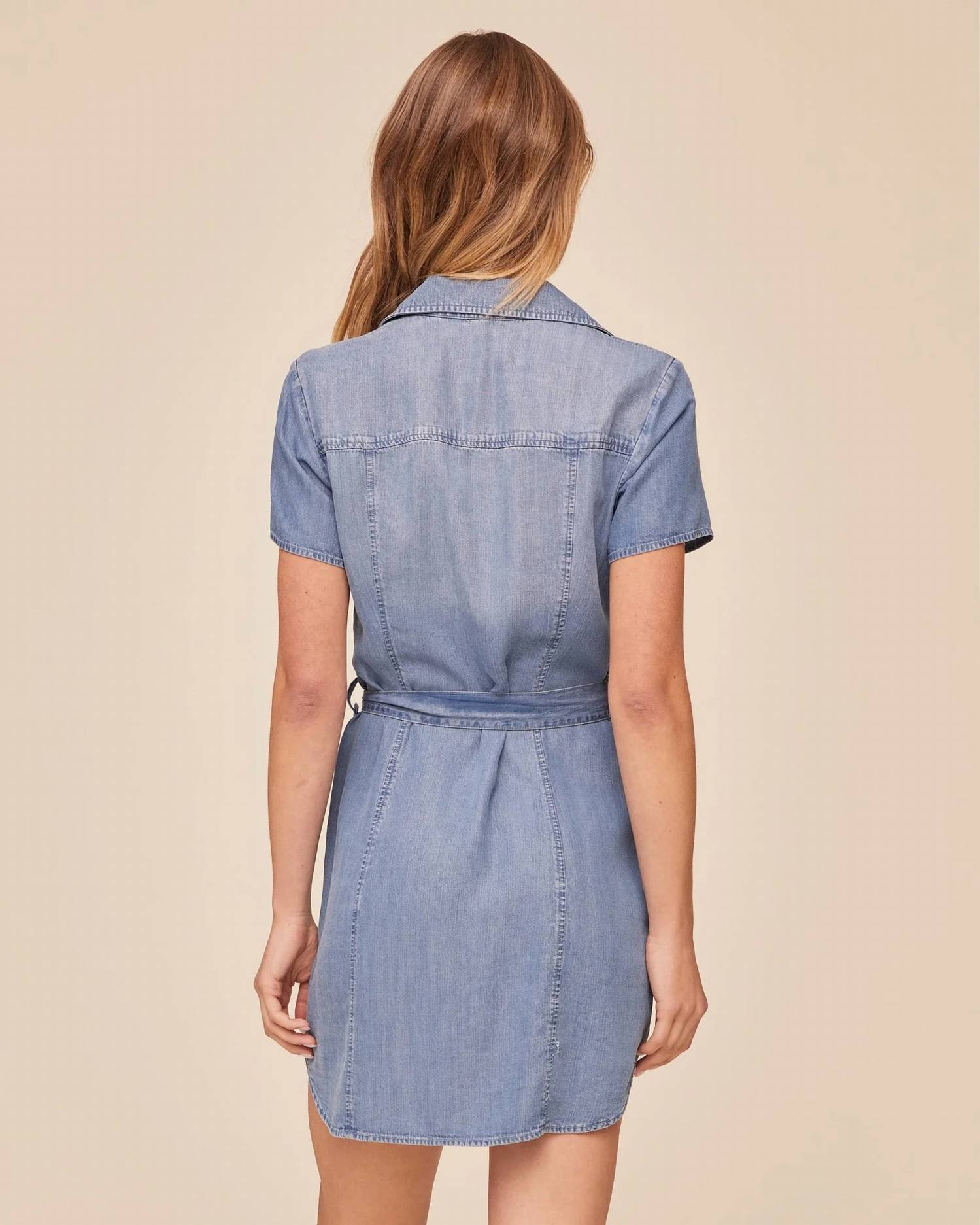 Bella Dahl - Short Sleeve Seamed Shirt Dress