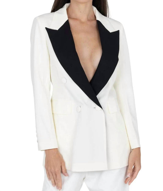 Akalia - Mendy Double Breasted Tuxedo Jacket
