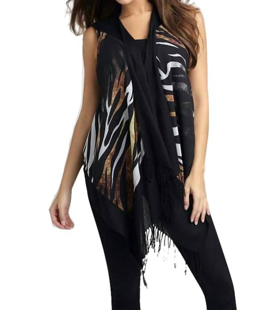 Tiger Stripes Long Vest