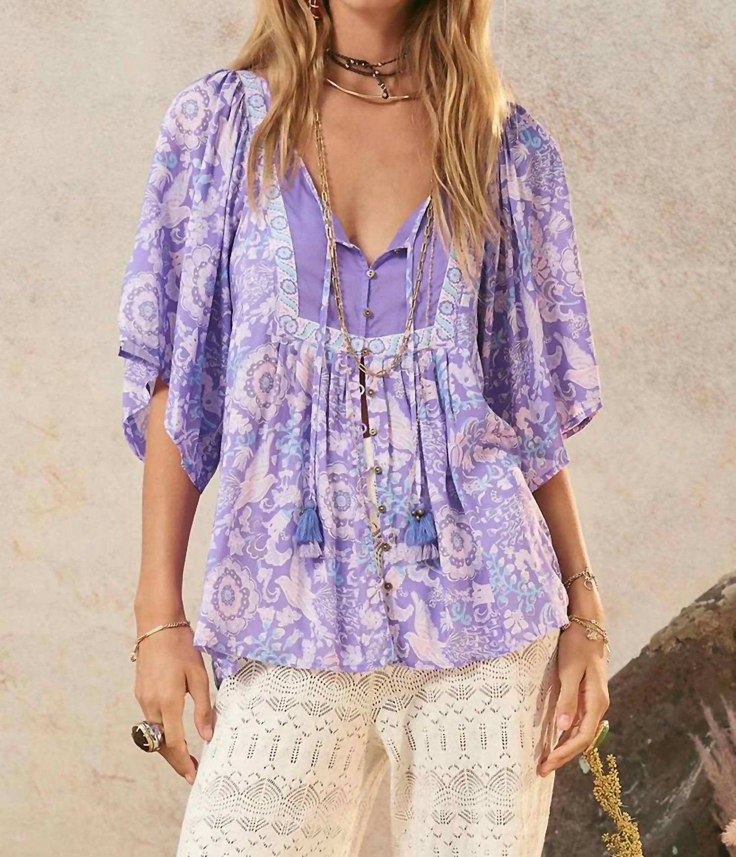 Spell - Sannah Short Sleeve Blouse