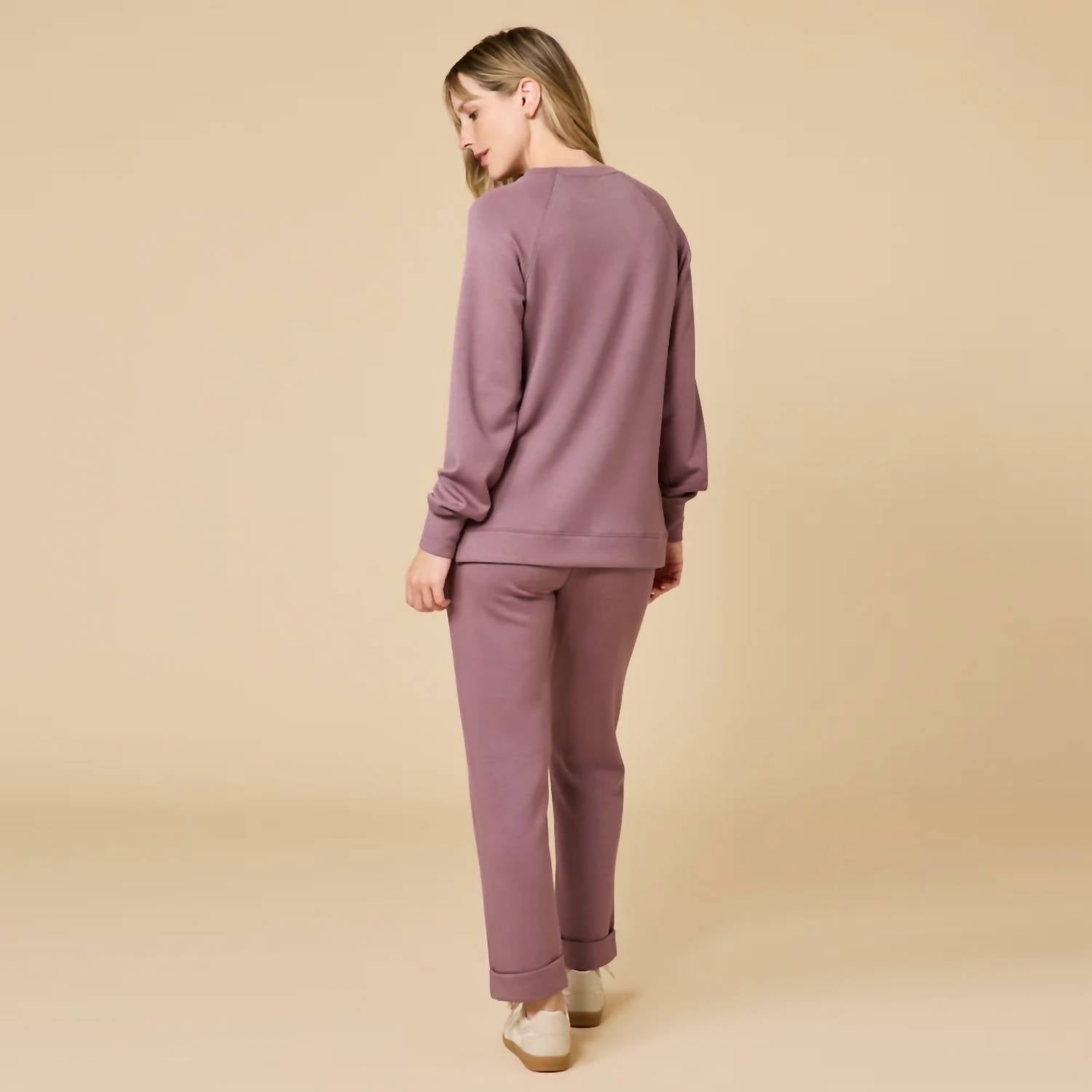 Softies - Dreamtech Crew Tunic With Side Zip & Flood Pant Set
