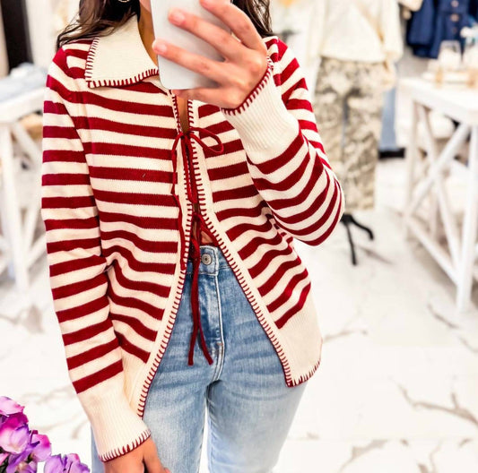 Sunday Edition - Women's Striped Cardigan