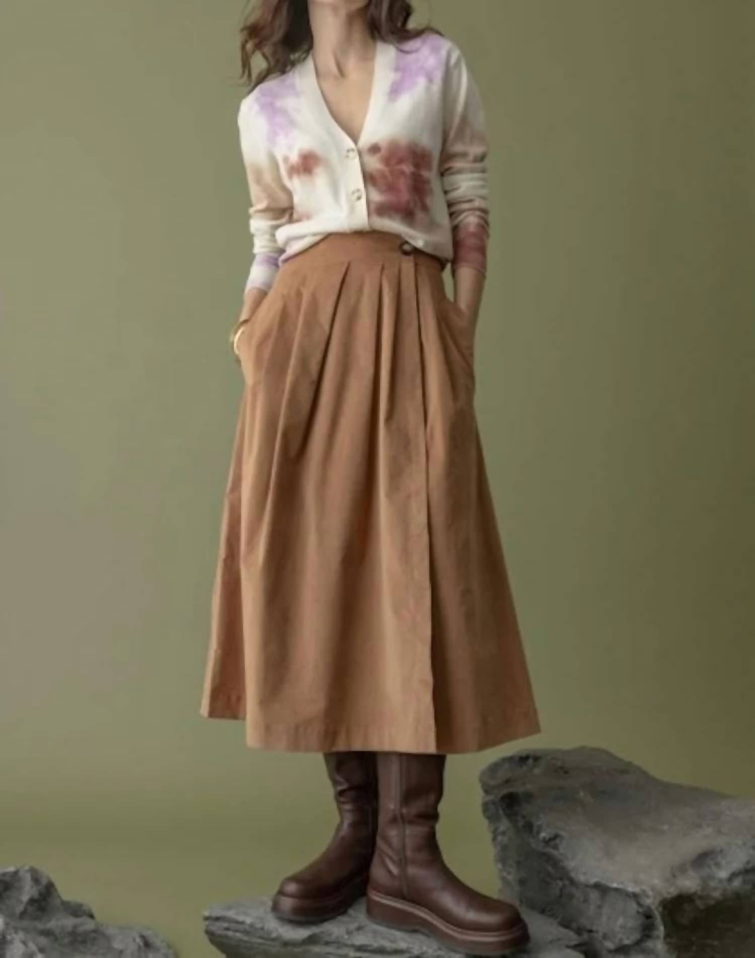 Lilla P - Corduroy Wrap Skirt
