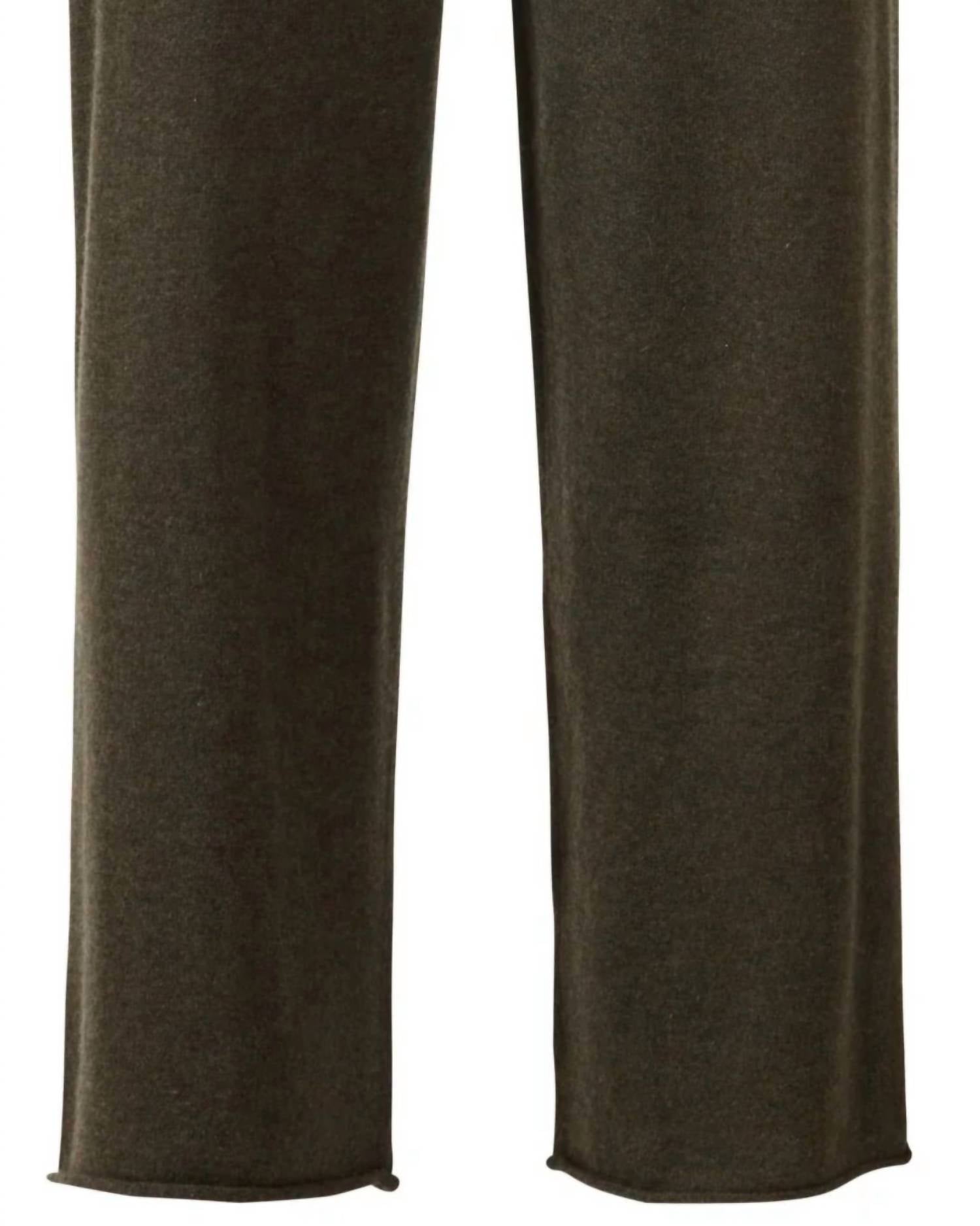 Kinross Women's Cashmere Straight-Leg Pant in loden - women's pants - alternate view