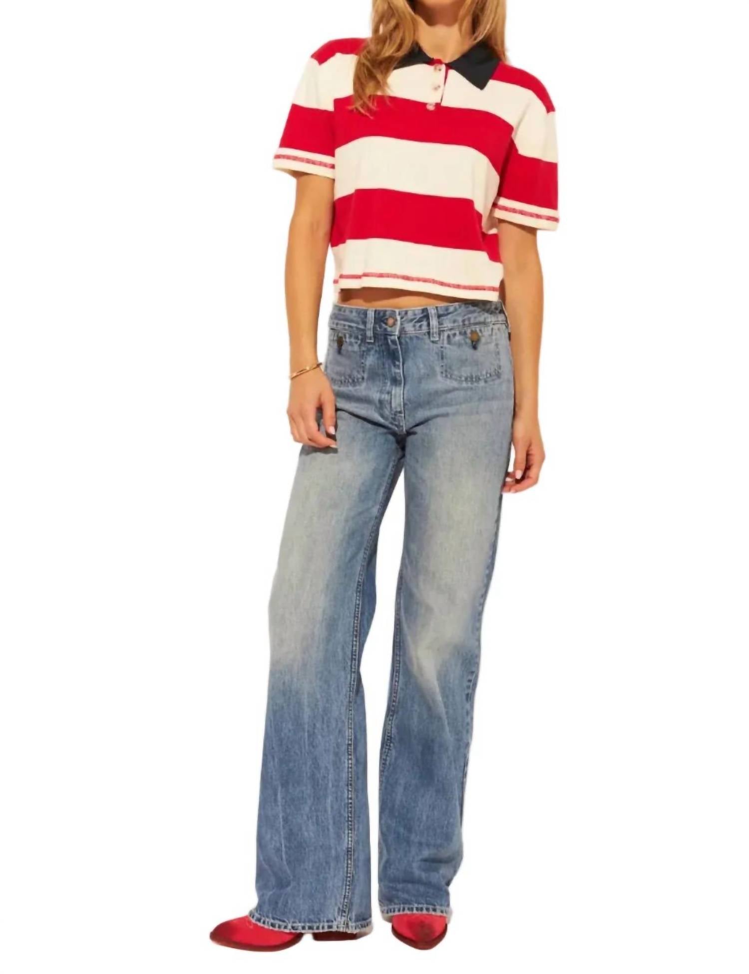 John + Jenn - ANGELO STRIPED TOP