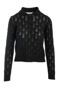 Naadam - Women's Cashmere Pointelle Polo Top