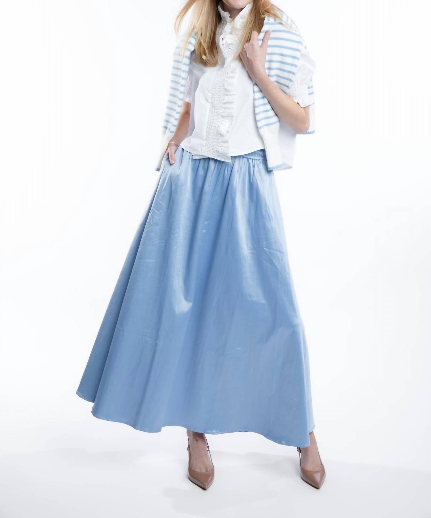 The Burgess Collection - Serena Satin Skirt