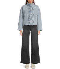 Blu Pepper - Quilted Jacket With Ties