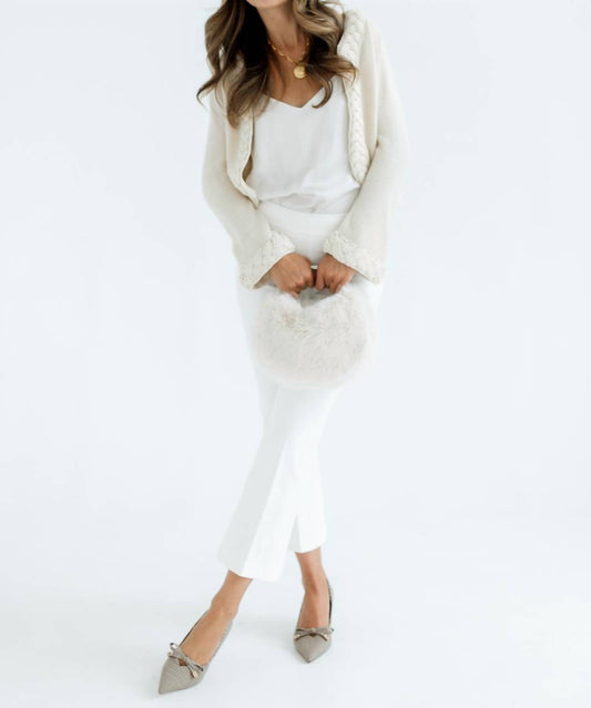 Elizabeth James The Label - Honey Braided Cardigan