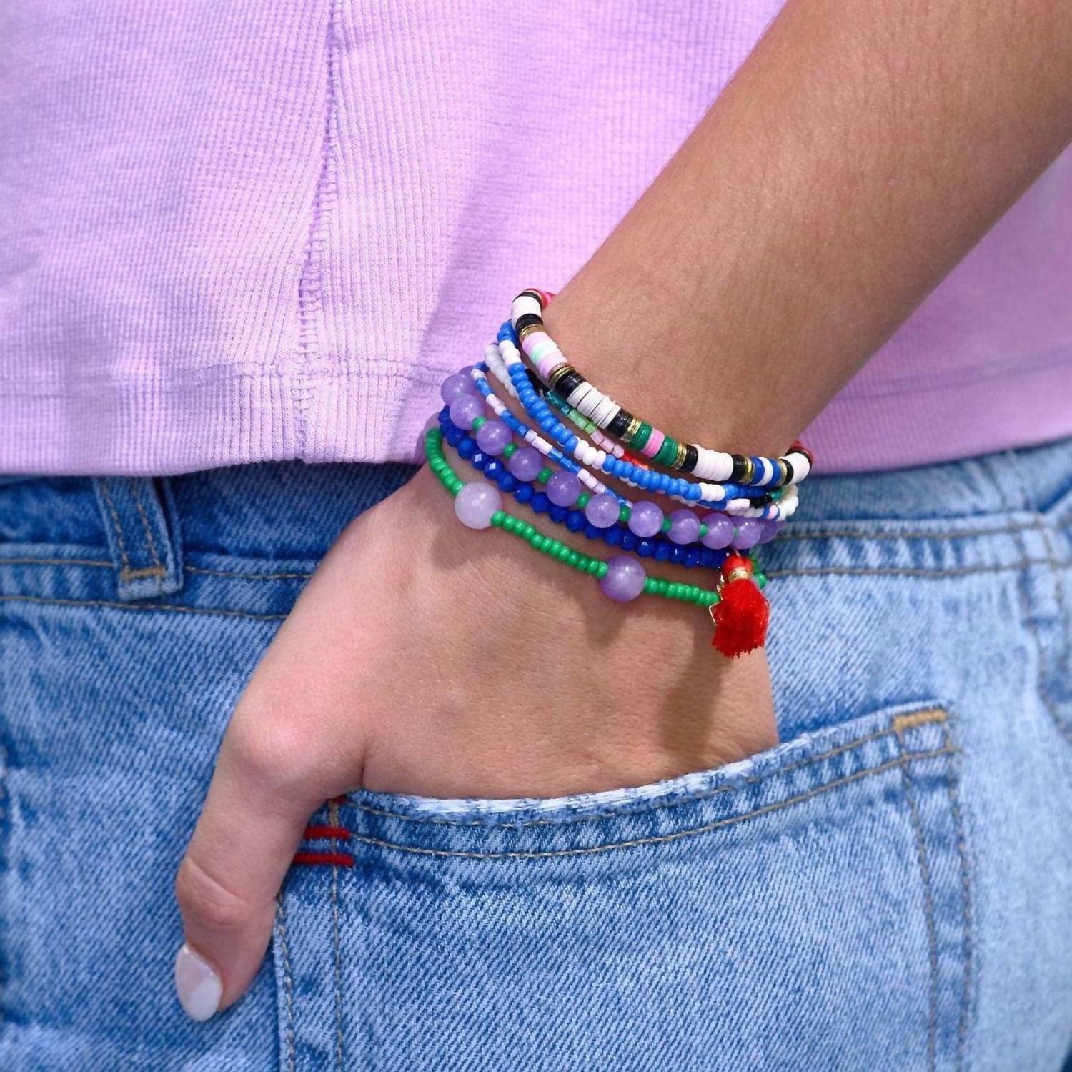 Ink+Alloy - Women's Mixed Bracelet Stack Of 8 Rio