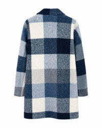 Charlie B - Plaid Bouclé Knit Tailored Coat