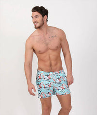 Eight X - Shark Print Swim Trunks